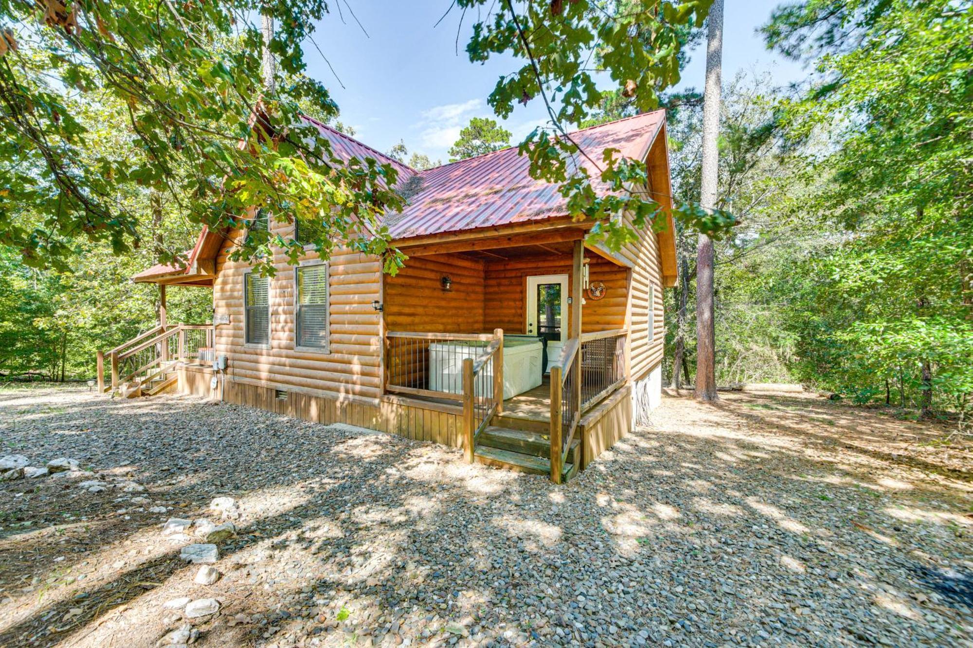 Broken Bow Rental Cabin With Hot Tub And Bar Exterior foto