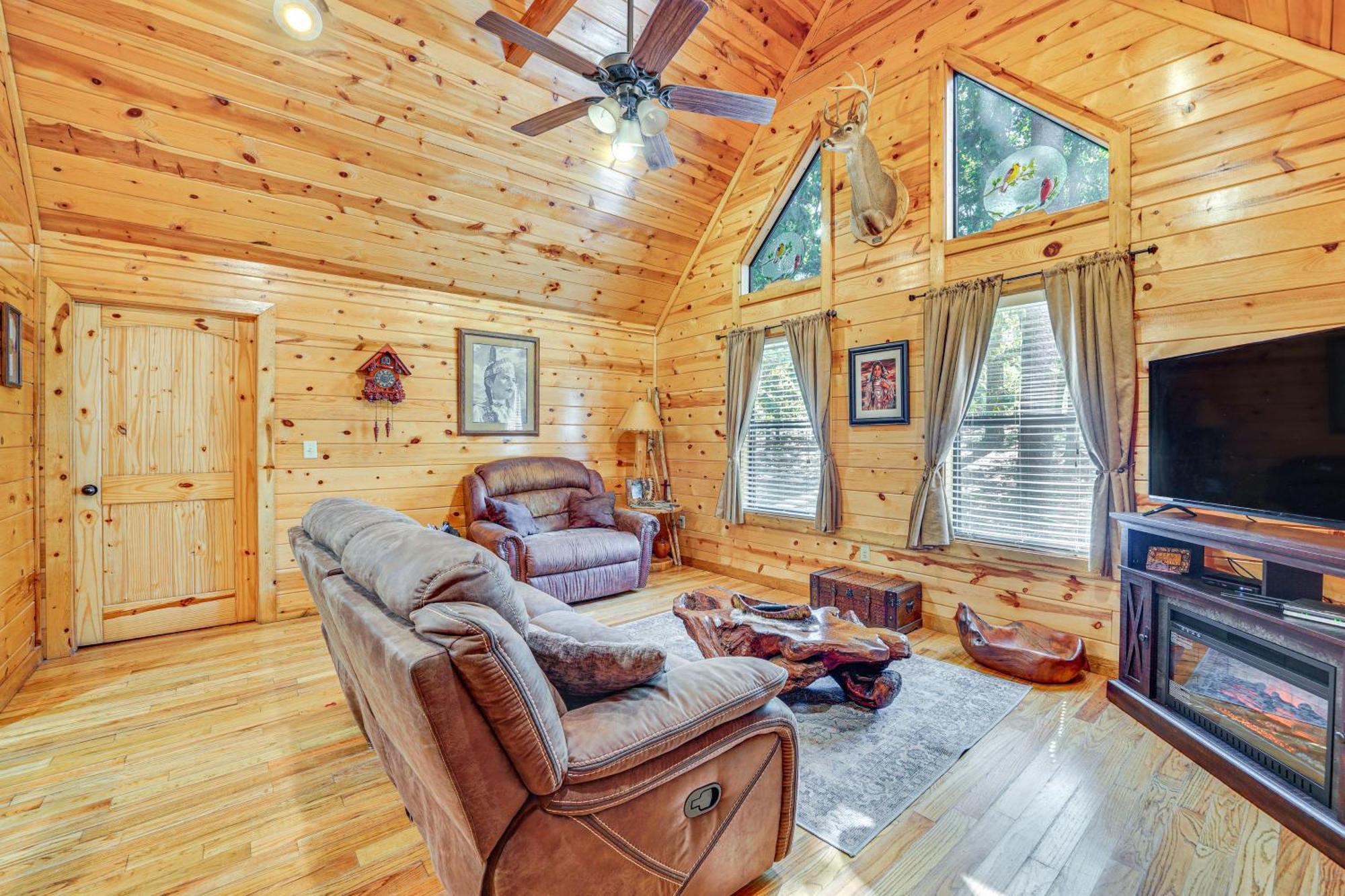 Broken Bow Rental Cabin With Hot Tub And Bar Exterior foto